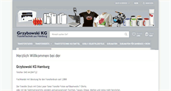Desktop Screenshot of grzybowski-kg.com